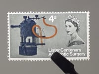 1965 4 d Elizabeth II Stamp United Kingdom Lister's Carbolic Spray Lord Joseph