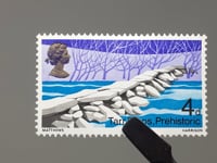 1968 4 d Elizabeth II Stamp United Kingdom Tarr Steps, Exmoor Bridges