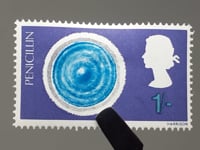 1967 1 Shilling Elizabeth II Stamp United Kingdom Penicillin Mould Discoveries