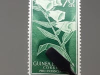1959 70 Spanish Céntimos Spanish Guinea Stamp Pro Children Flowers