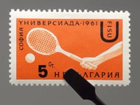 1961 5 Bulgarian stotinka Bulgaria Stamp Tennis