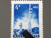 1964 4 Ungarischer Forint Ungarn Briefmarke Fernsehturm