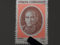 1996 50000 türkische Lira Türkei Briefmarke Kemal Atatürk