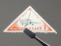 Monaco Briefmarke 1954 1 Monegassischer Franc Hubschrauber Sikorsky S-51 Transport