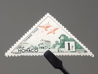 Timbre Monaco 1954 1 Franc Monégasque Pigeons voyageurs