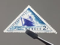 Monaco-Stempel 1953 2 Monegassischer Franken Dampfer Schiff der Vereinigten Staaten