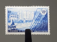 Briefmarke Saint Pierre und Miquelon 1956 30 Rappen Kühllager