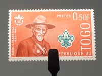 Togo-Briefmarke 1961 50 französischer afrikanischer CFA-Centime Daniel C. Beard (1850-1941)