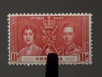 1937 1½d Grenade Timbre du roi George VI et de la reine Elizabeth