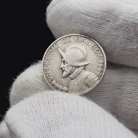 1947 1/10 Balboa Panama Coin Vasco Núñez de Balboa Silver History and Cultural Heritage Collectibles Gifts for Everyone