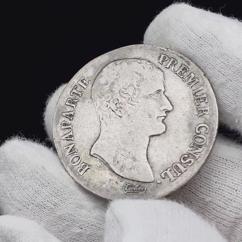 1803 5 Francs AN 12 France Coin Napoleon Bonaparte Toulouse Mint Silver