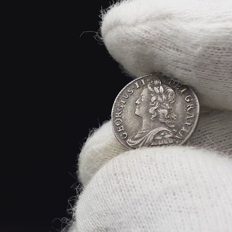 1756 2 Pence George II Coin UK Maundy Coinage Silver