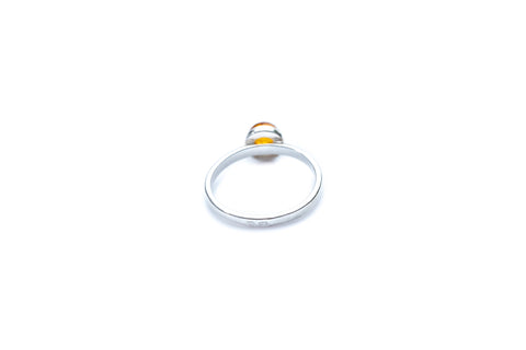 ESSENTIALS Mini bague empilable ambre