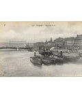 Quai de Paris, Rouen France 1915 Antique Postcard