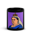 Queen Victoria Ceramic Mug Black Glossy