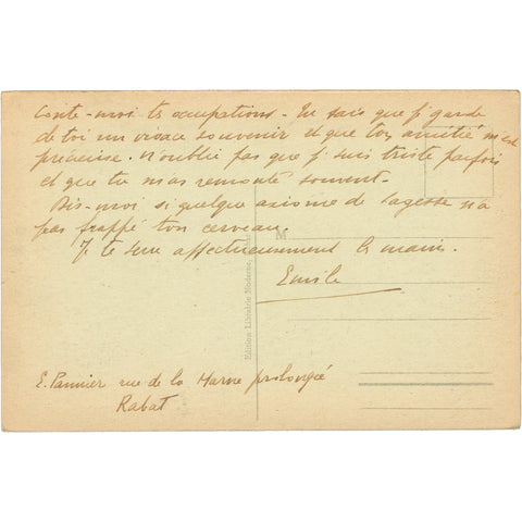 Rabat, Morocco Palace of the Sultan Early 20th Century Postcard