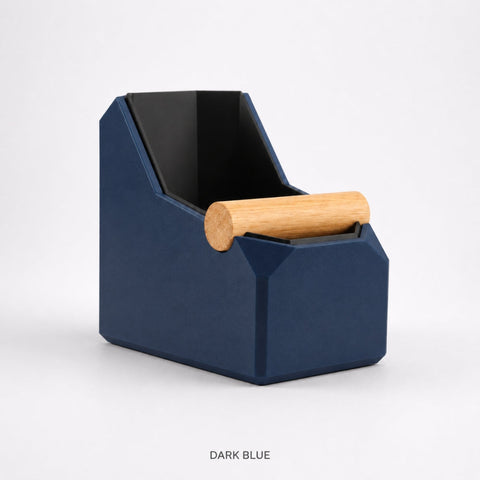 Rectangular Coffee Knock Box with Real Oak Knock Bar