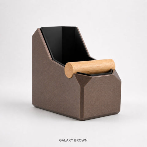 Rectangular Coffee Knock Box with Real Oak Knock Bar