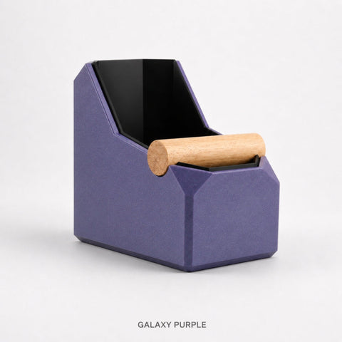 Rectangular Coffee Knock Box with Real Oak Knock Bar