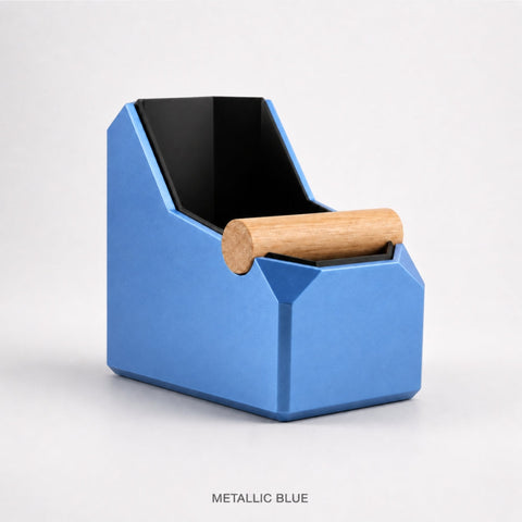 Rectangular Coffee Knock Box with Real Oak Knock Bar