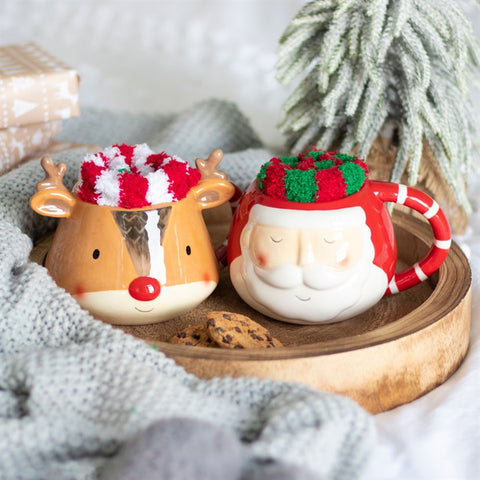 Christmas Reindeer Sock And Mug Set