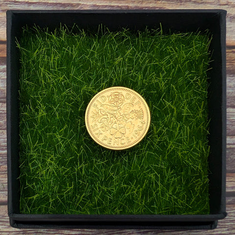 Sixpence (1953-1967) - Gold Plated Coin Golf Ball Marker