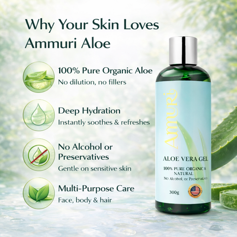 Ammuri Organic Aloe Vera Gel 300g