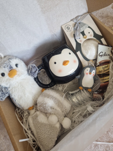 Pinguin-Geschenkbox