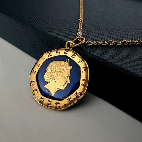 Twenty Pence (1982-2007) - Enamelled Coin Necklace