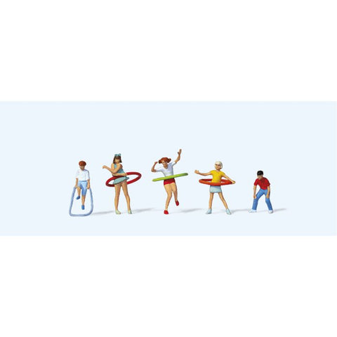 Children Playing (5) Terrarium Figures Set 10176