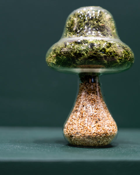 Moss Mushroom - Tall - Natural Stone