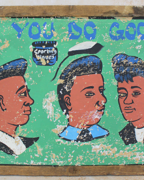 Vintage African Barber Sign - 138.1