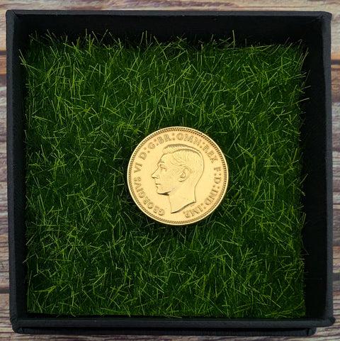 Wren Farthing (1937-1956) - Gold Plated Coin Golf Ball Marker