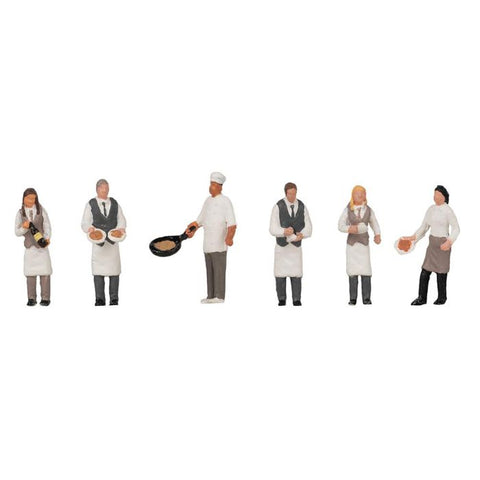 Catering Staff (6) Terrarium Figures Set 151692
