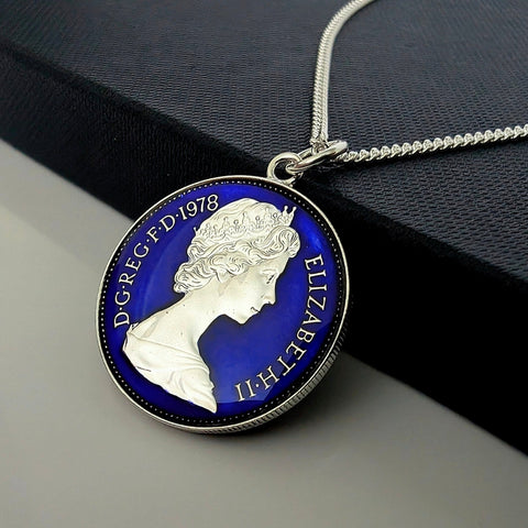 Five Pence (1968-1989) - Enamelled Coin Necklace