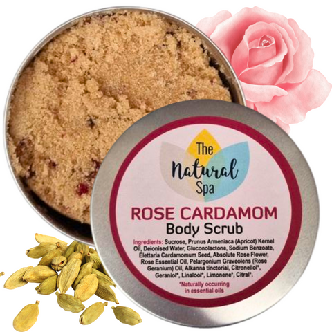 Rose & Cardamom Body Scrub 200g | Natural Exfoliating Scrub – Zoe’s May Staff Pick