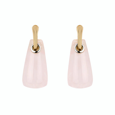 Rose Quartz Drop Earrings
