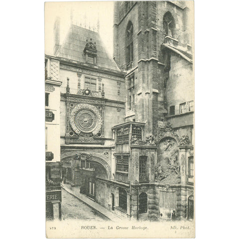 Rouen, France – La Grosse Horloge – Postcard Early 20th Century