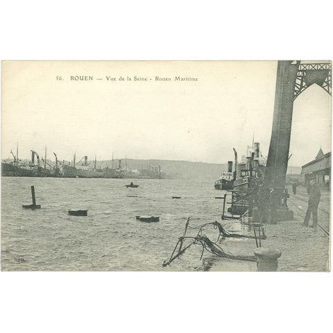 Rouen – View of the Seine – Postcard Early 20th Century