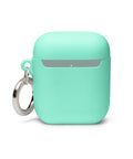 mint protective AirPods case, plain back view – ZIPZAPPA
