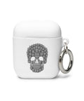Cat Skull TPU case for AirPods 1st and 2nd generation in White, front with skull made from tiny cat faces – view 2