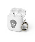 Cat Skull TPU case for AirPods 1st and 2nd generation in White, front with skull made from tiny cat faces – view 8