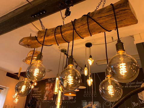 Rustic Ancient Oak Wrap Around Chandelier