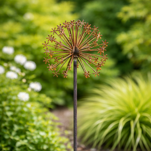 Rusty Metal Allium Flower