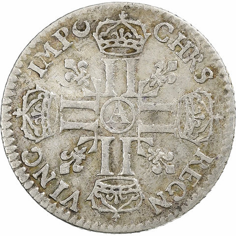 1691 1/12 Ecu aux 8 L France Louis XIV of France Silver Coin