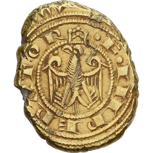 1197–1250 5 Tari Kingdom of Sicily Coin Frederick II Messina Very Rare