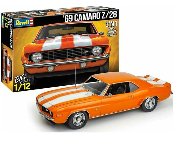 Revell 12812 1 12 1969 Chevrolet Camaro Z/28 3-in-1 Plastic Model Kit