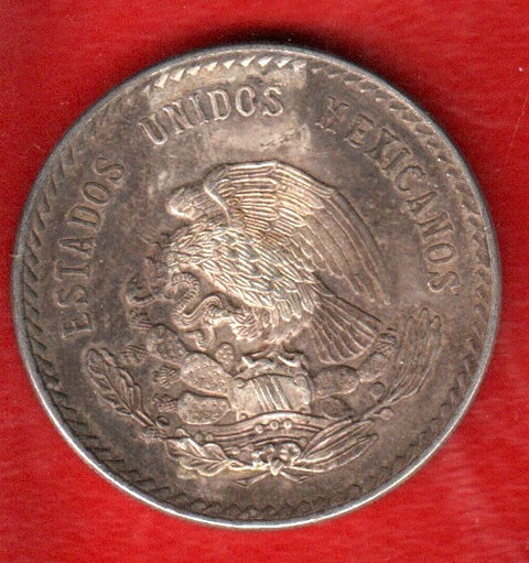 1948 Mexico 5 Pesos Silver Coin Cinco Pesos Cuauhtemoc 30 Grams .900 Silver MO