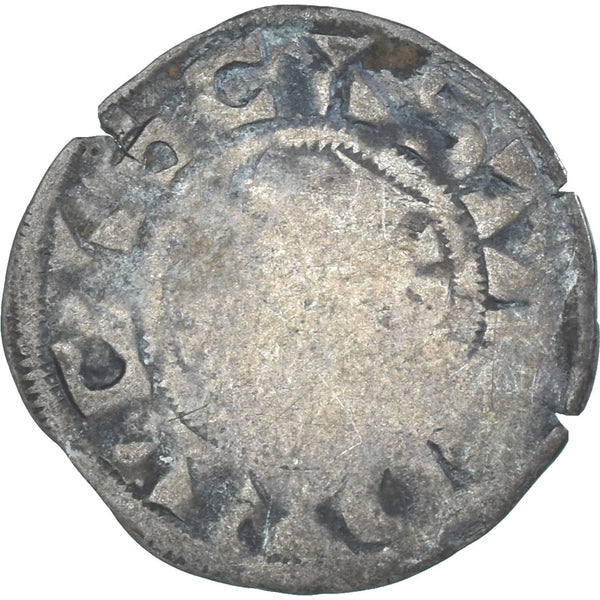 1184 Denier Parisis French States Comté de Dreux Robert II Silver Coin