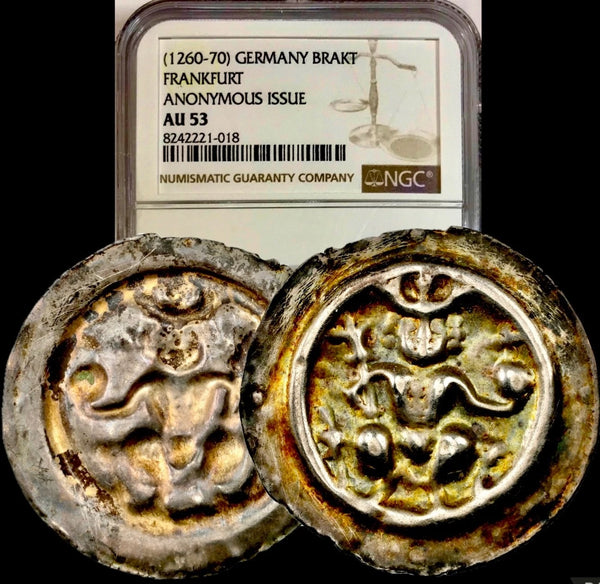 1260–1270 Bracteate Germany Frankfurt Silver Coin